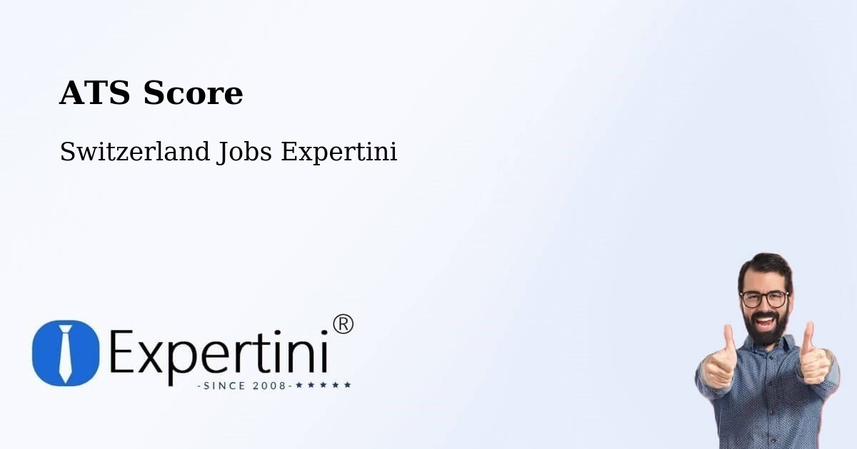 Resume ATS Score & Job Description Match Tool – Trub - Switzerland Jobs Expertini